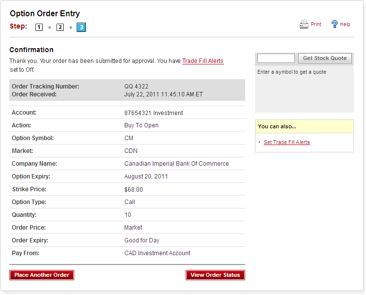 Option trading cibc